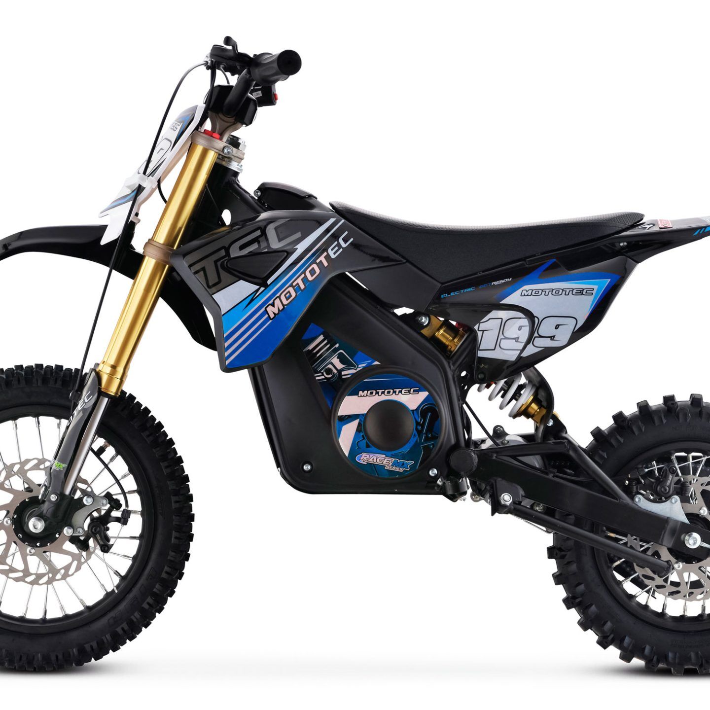 MotoTec 36v Pro Electric Dirt Bike 1000w Lithium Blue