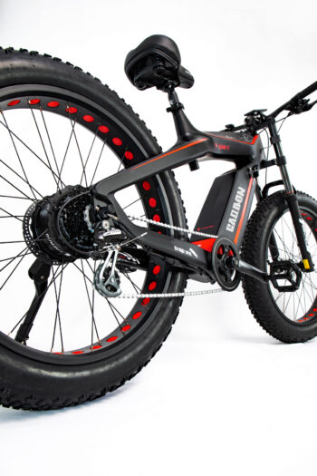 Carbon e-bike back bottom