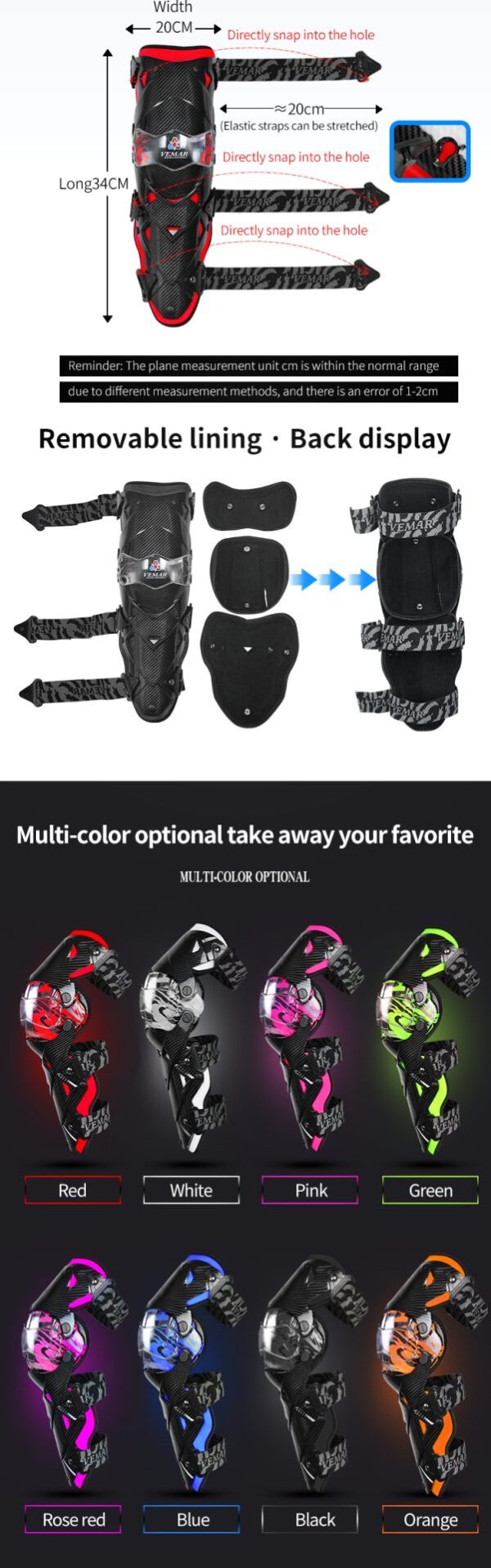 VEMAR E-18 Knee Guards Green - Image 9