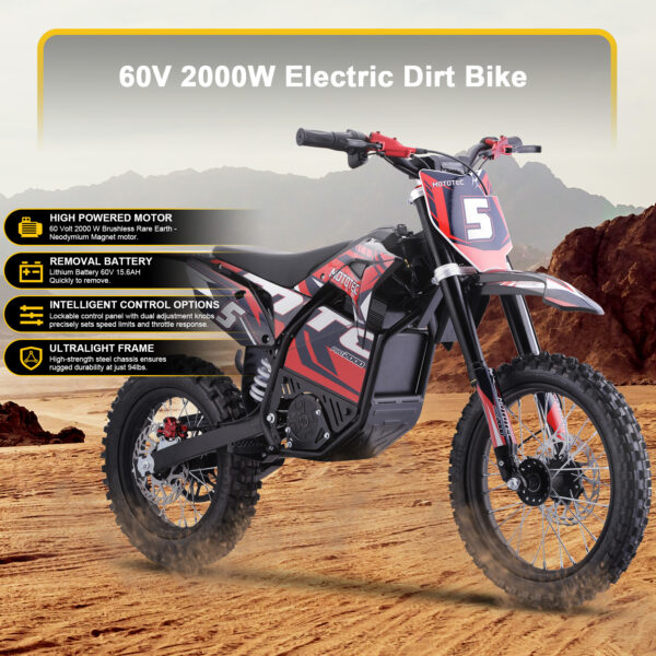 MotoTec 60v Pro Electric Dirt Bike 2000w - Image 28