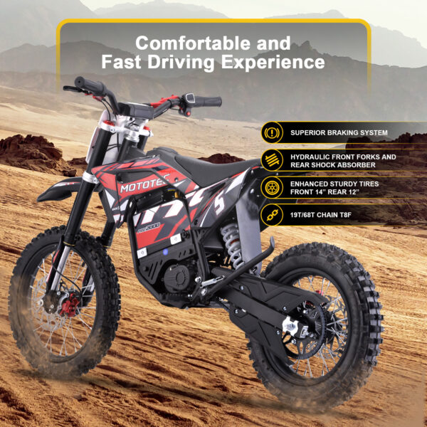 MotoTec 60v Pro Electric Dirt Bike 2000w - Image 8