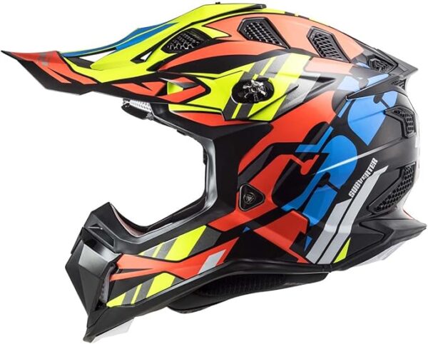 Subverter Evo Rascal Full Face MX Helmet – Gloss Black / Fluo Orange - Image 3
